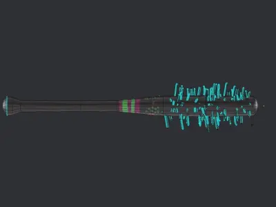 Baseball Bat Low-poly 3D model