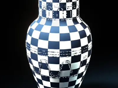 Classic Vase Low-poly 3D model