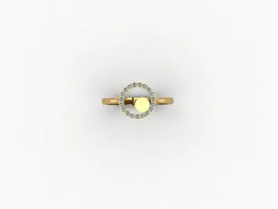 gold ring pint jewelry model 3d stl 3D print model