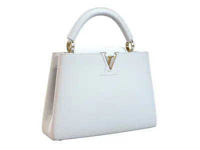 Louis Vuitton bag Capucines White Leather 3D model