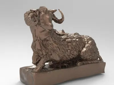 Sheep Statue  3D model