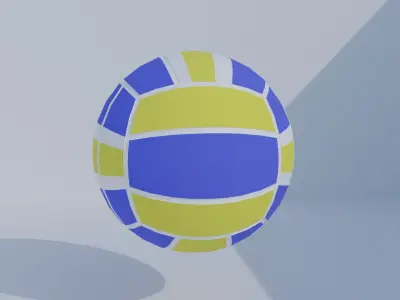Ball Volleyball Low-poly 3D model