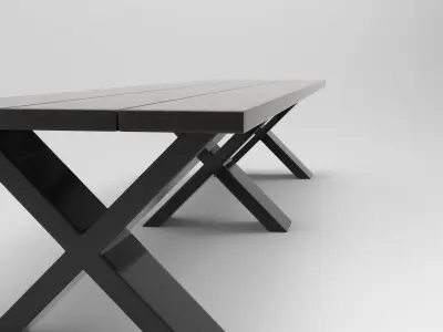 Need Bench Low-poly 3D model
