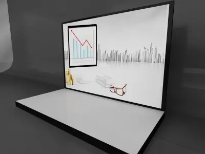 Event Exhibition Setup a278 3D model