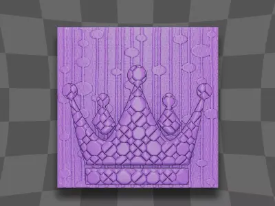 The Emperor crown decoration 3D print model
