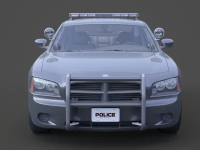 Police Car 001 3D model