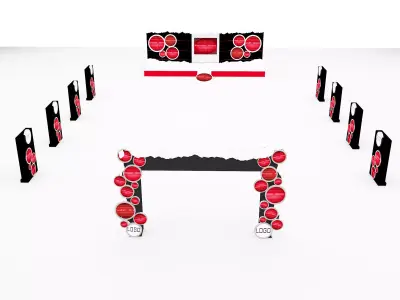 christmas event setup  3D model