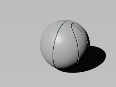 Basketball Low-poly 3D model buy