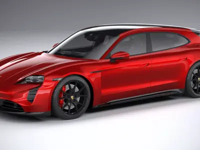 Porsche Taycan GTS Cross Turismo 2022 3D model