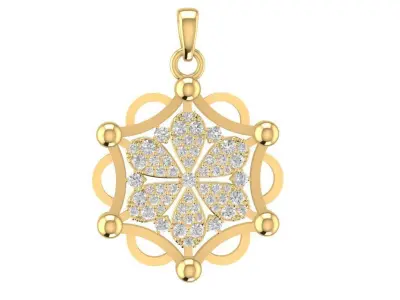 Luxury Star Diamond Pendant Jewelry 3D Model 1164 3D print model
