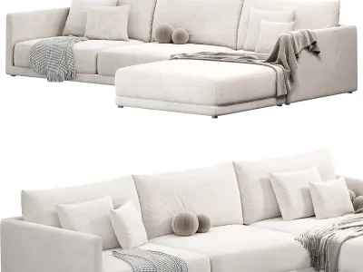 Bristol with Ottoman Sofa 3D model