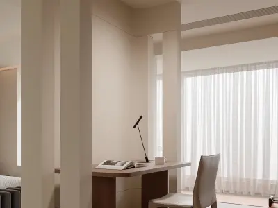 Bedroom interior scenes 3D model 23