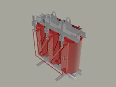 Cast-Resin Transformer 100 kVA - 2004 kV Free 3D model
