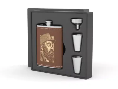 Personalized Flask Set 3D model