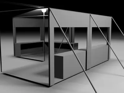 Clothe-Tent tent Free 3D model