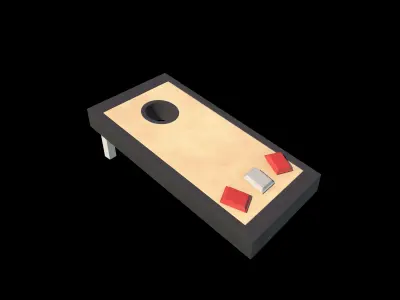  Cornhole Game 3D model