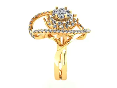 Fashion Wedding Ring 378 3D print model