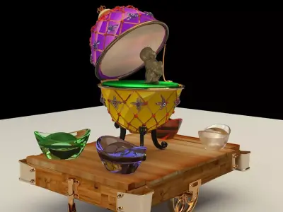 Chinese monk kid 3D model