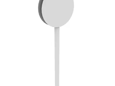 European Speed Limit Sign 1 3D model