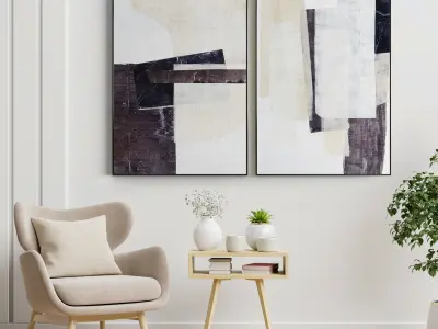 Photo Frame 123 Low-poly 3D model