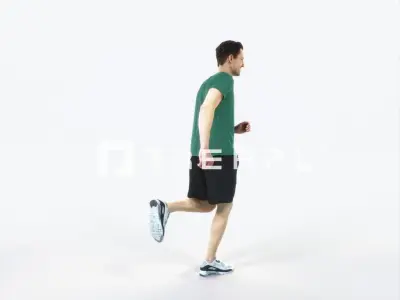 Virtue 02E Running Jogging Football Sports Man Low-poly 3D model