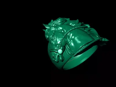 Horse ring 3D print model