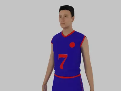 Basketball Player Low-poly 3D model buy