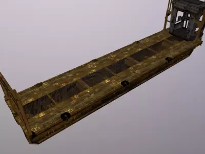 Crane Elevator Low-poly 3D model