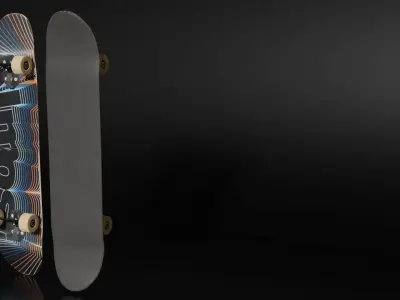 5 Skateboard Pack Low-poly 3D model