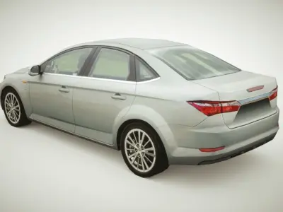 Generic Sedan v2 Low-poly 3D model