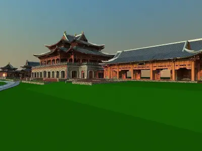 Chinese house 3D model
