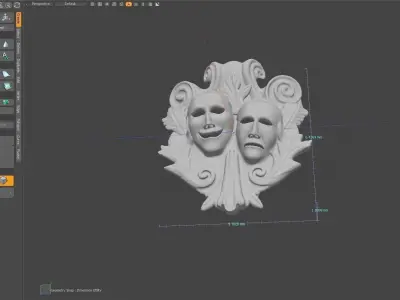 Mask 3D print two masks 3D print model