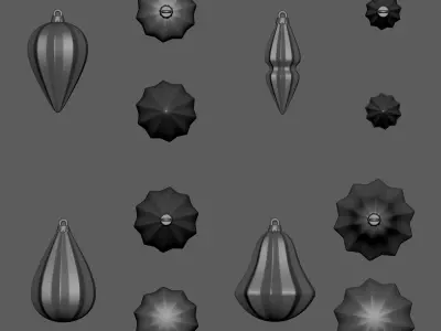 Christmas Ornament Pack 3D print model