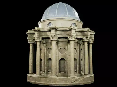 Temple of Apollo Low-poly 3D model