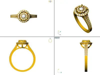 Diamond Ring Free 3D print model