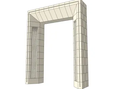 modern chamfer arch 3d model 3D model