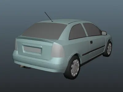 Opel Holden Chevrolet Vauxhall Astra G 1998 to 2004 Low-poly 3D model