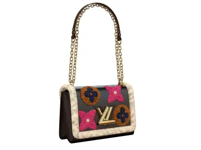 Louis Vuitton Bag Twist Fur Low-poly 3D model