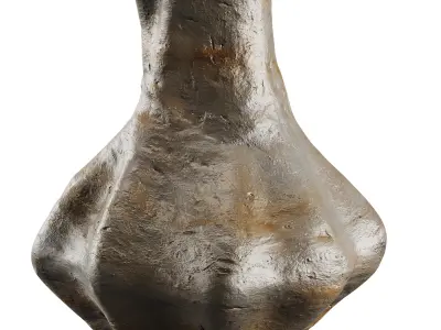 Vase decor Low-poly 3D model 16