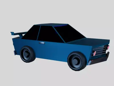 Low Poly Race Car Low-poly 3D model shop