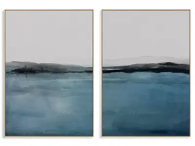 Abstract Painting Frame set 3D model 13