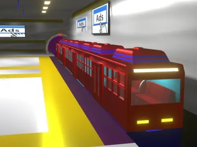 underground subway  3D model