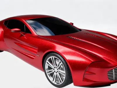 Aston Martin sports car 3D model