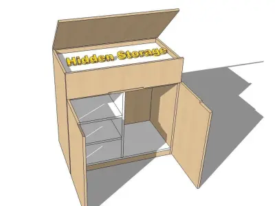 MODERN SMALL CABINET DRESSER Free 3D model