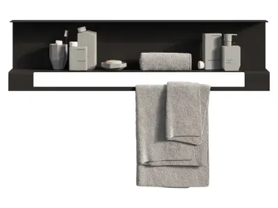 Bathroom Decorative Set 3D model