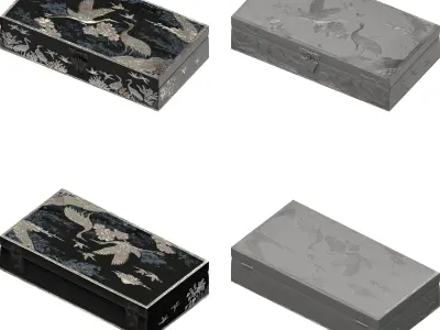 Korean Box Pack 3D model