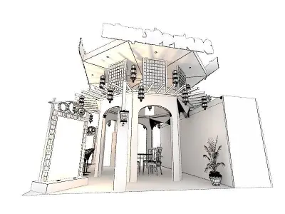Philippines 6 x 6 Exhibition Booth 3D model