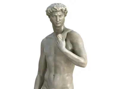 Statue 08 Low-poly 3D model