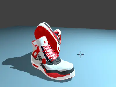 Jordan sneakers shoes  Low-poly 3D model