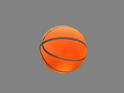 A basketball Low-poly 3D model purchase